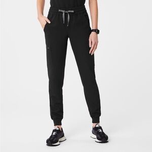 FIGS Women’s Relaxed Jogger Scrub Pants XLR Black New With Tags